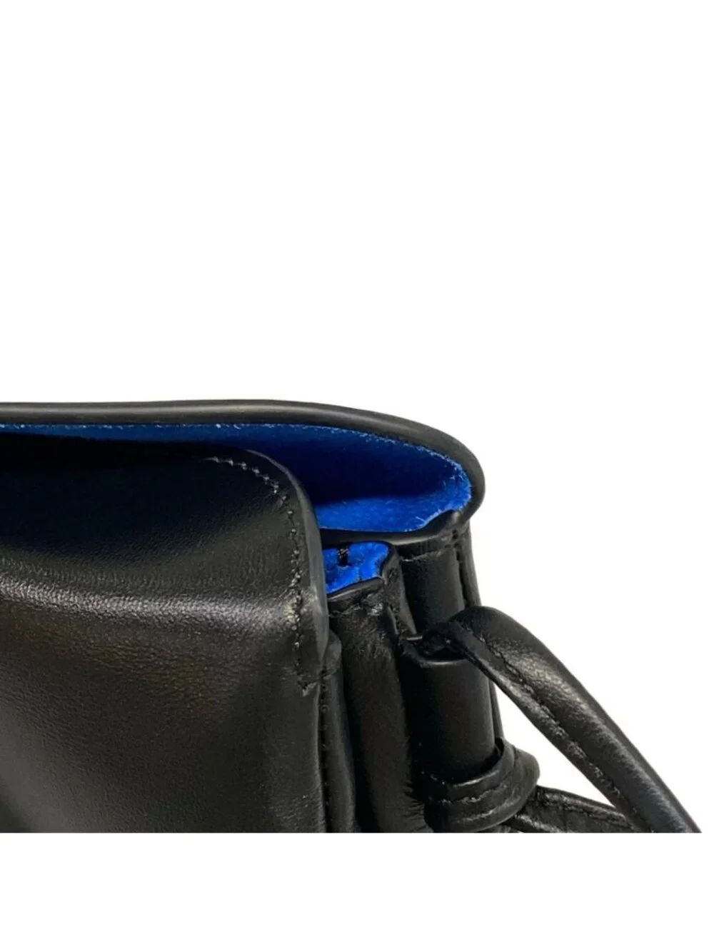Celine Shoulder Bag Trio Flap Black Lambskin